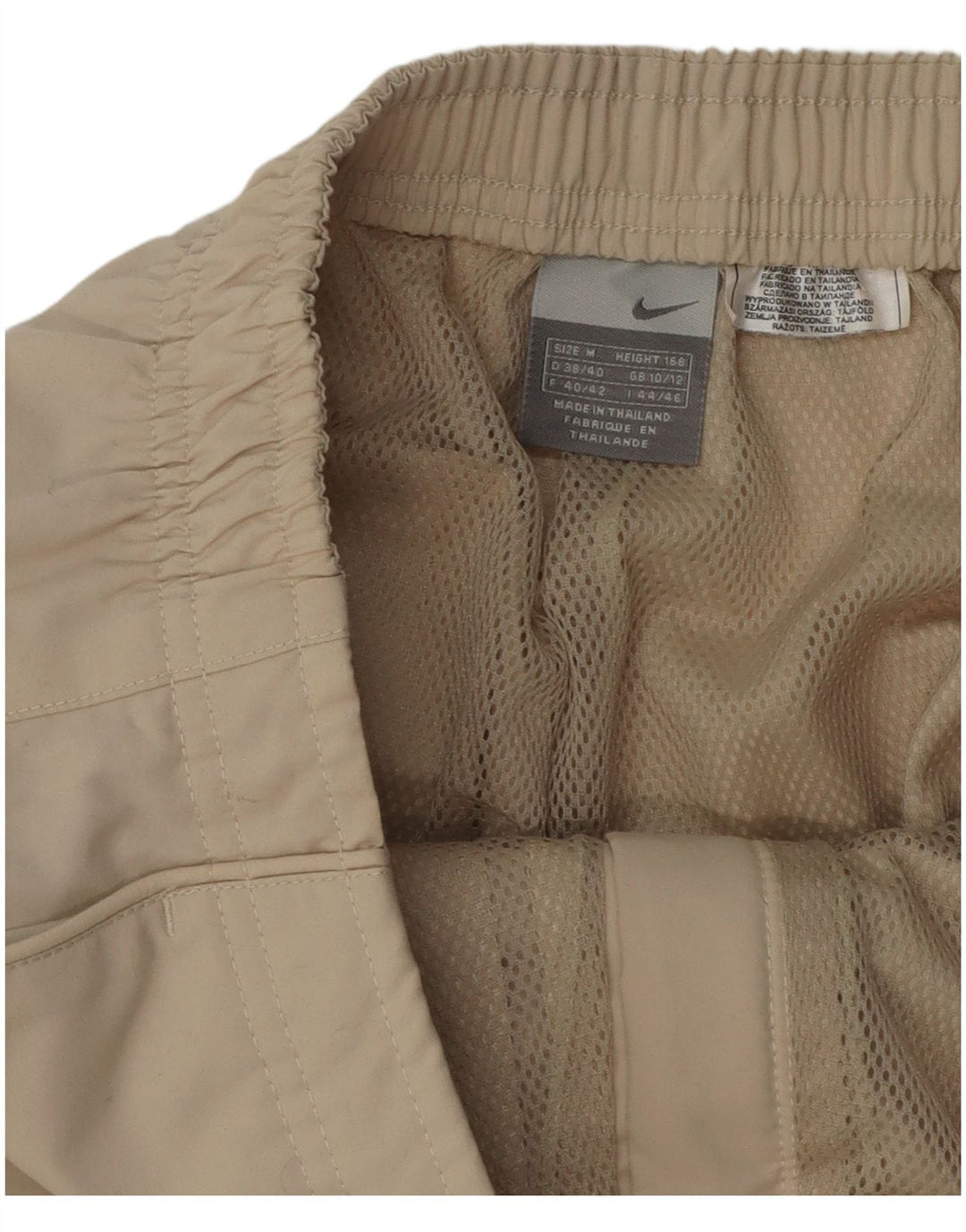 Calça capri feminina NIKE reta média W30 L21 bege