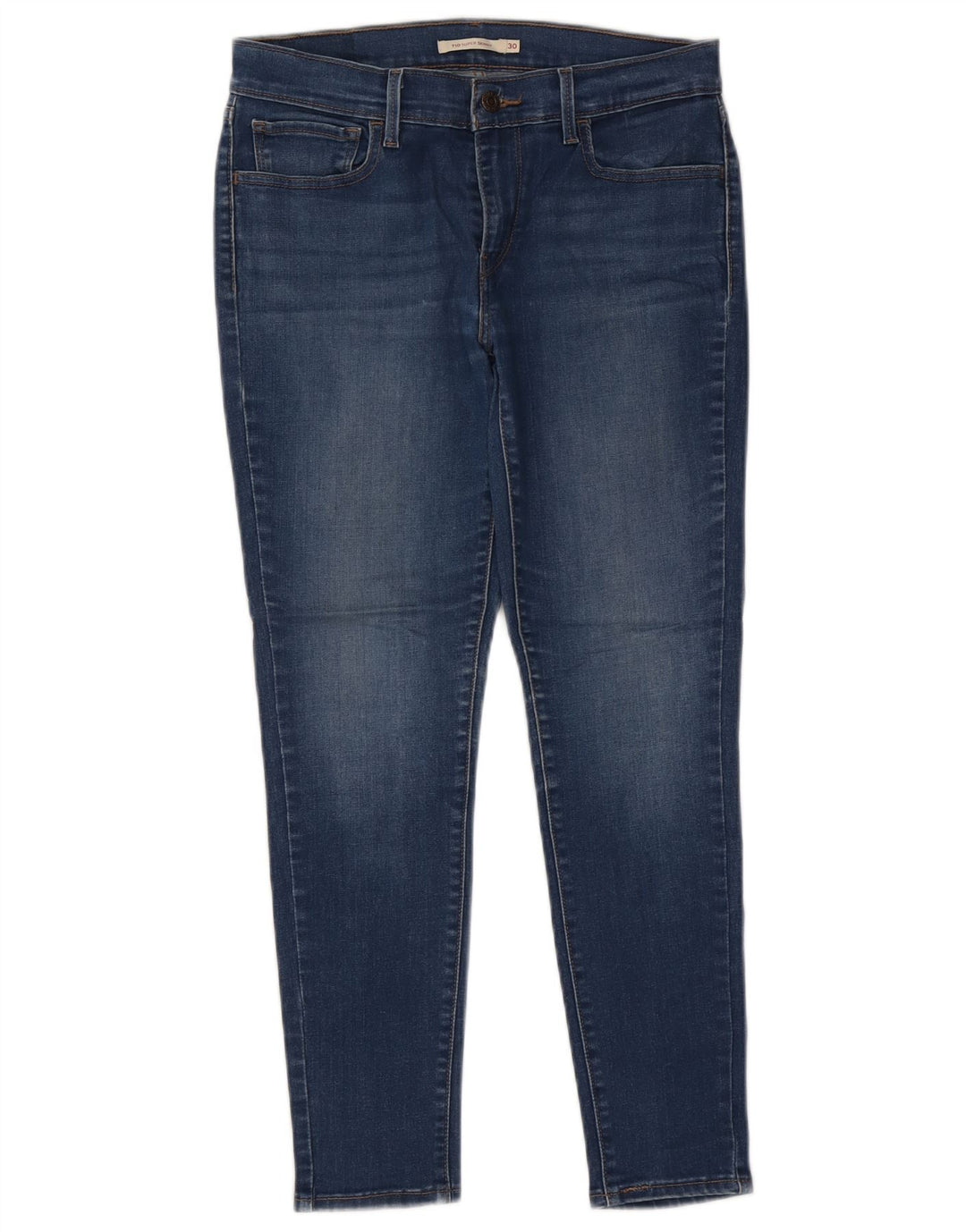 Calça jeans feminina LEVI'S 710 Super Skinny W30 L26 azul algodão