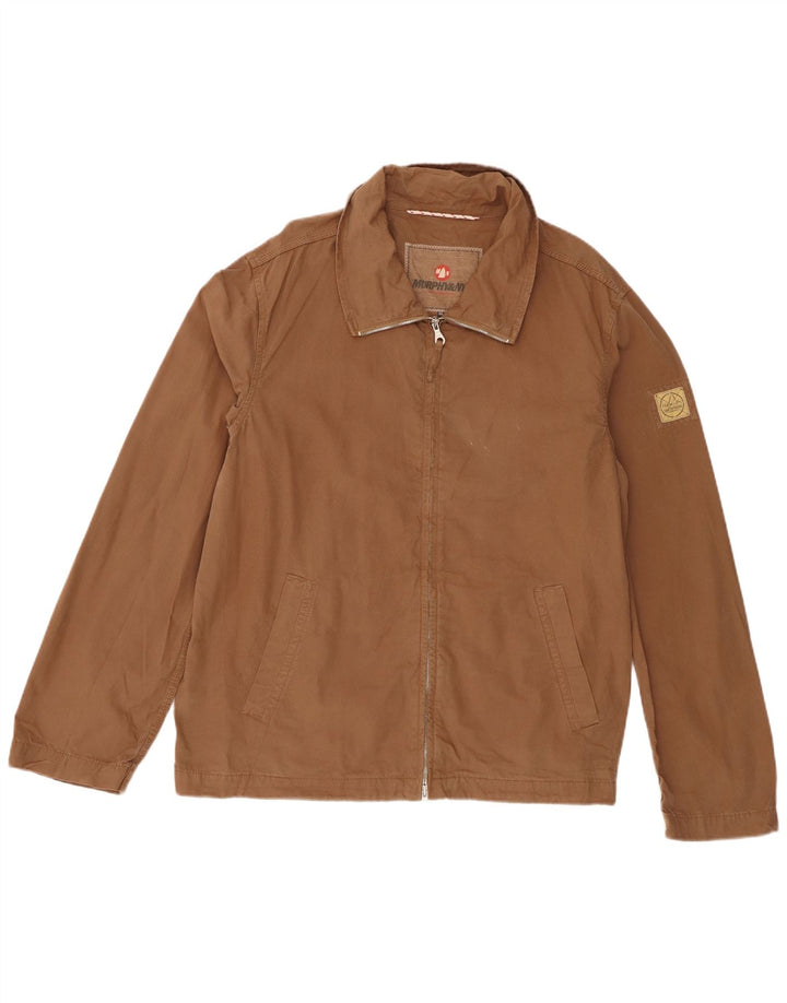 Jaqueta bomber masculina Murphy & Nye Reino Unido 44 2XL algodão bege