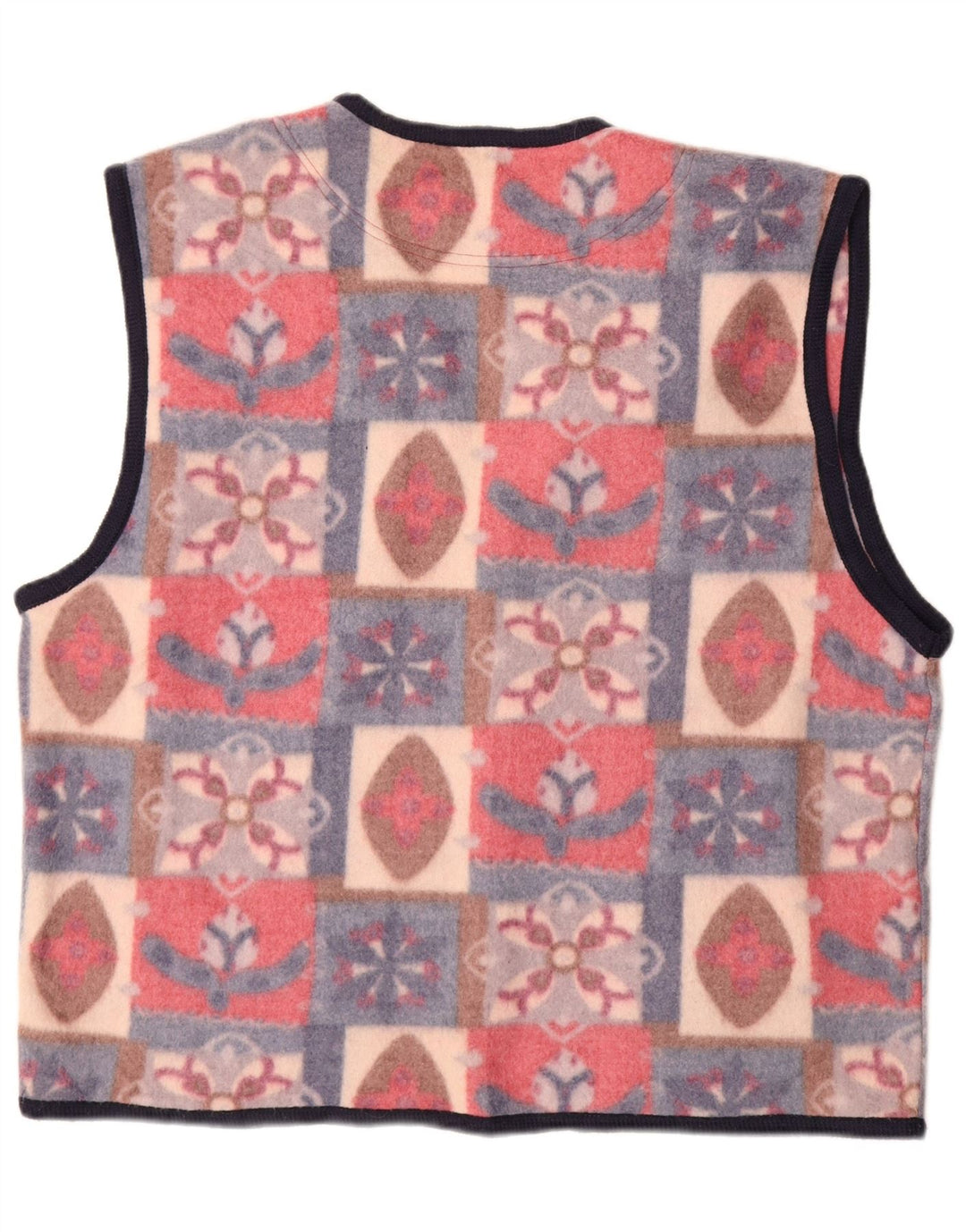 Colete masculino de lã VINTAGE UK 42 XL poliéster Fair Isle multicolorido