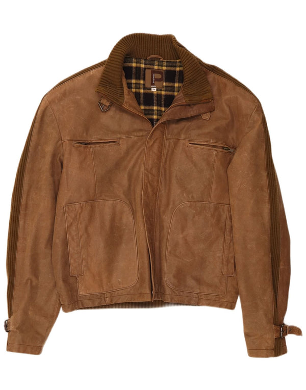 Jaqueta de couro masculina Conbipel IT 56 2XL marrom