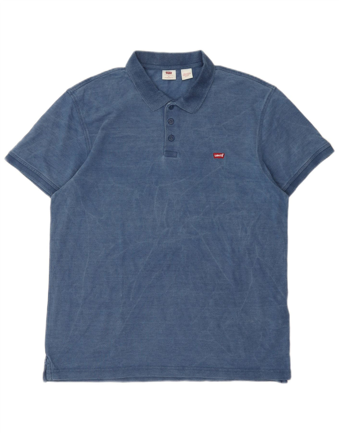 Camisa polo masculina Levi's Standard Fit XL azul algodão