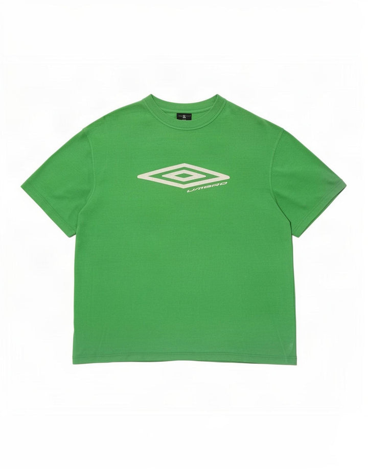 Camiseta masculina gráfica Umbro Top médio algodão verde