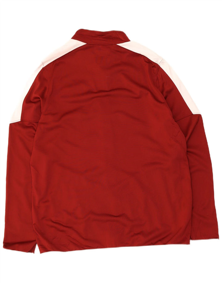 Under Armour Mens Treino Top Jacket Grande Borgonha Colourblock Poliéster