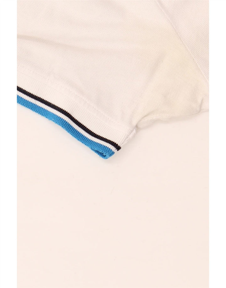 Camisa polo masculina Diadora grande algodão branco