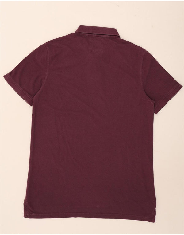 Crew Clothing Mens Polo Shirt XL Burgundy Cotton