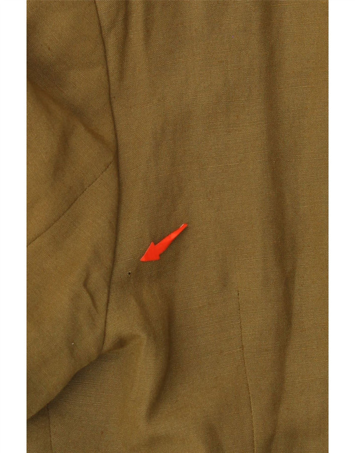 Jaqueta blazer feminina VINTAGE com 4 botões IT 44 médio cáqui rayon