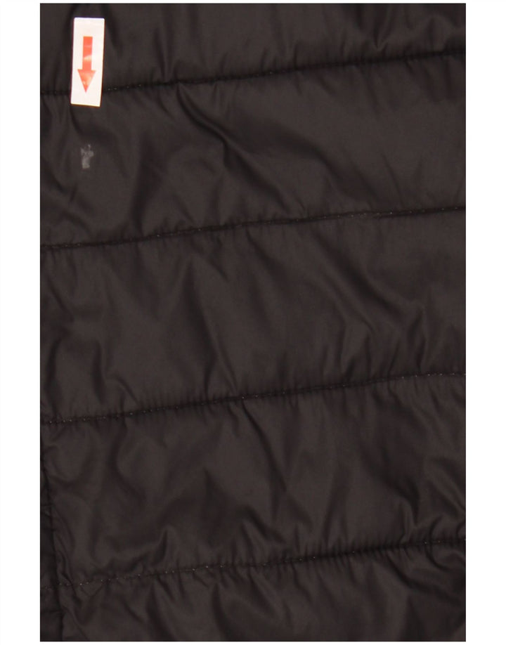 Jaqueta masculina acolchoada com capuz Kappa UK 44 2XL poliamida preta