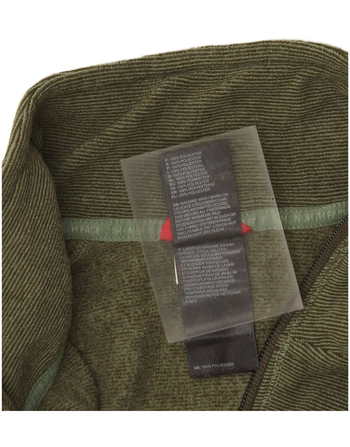 Jaqueta de lã feminina The North Face UK 18 XL cáqui poliéster