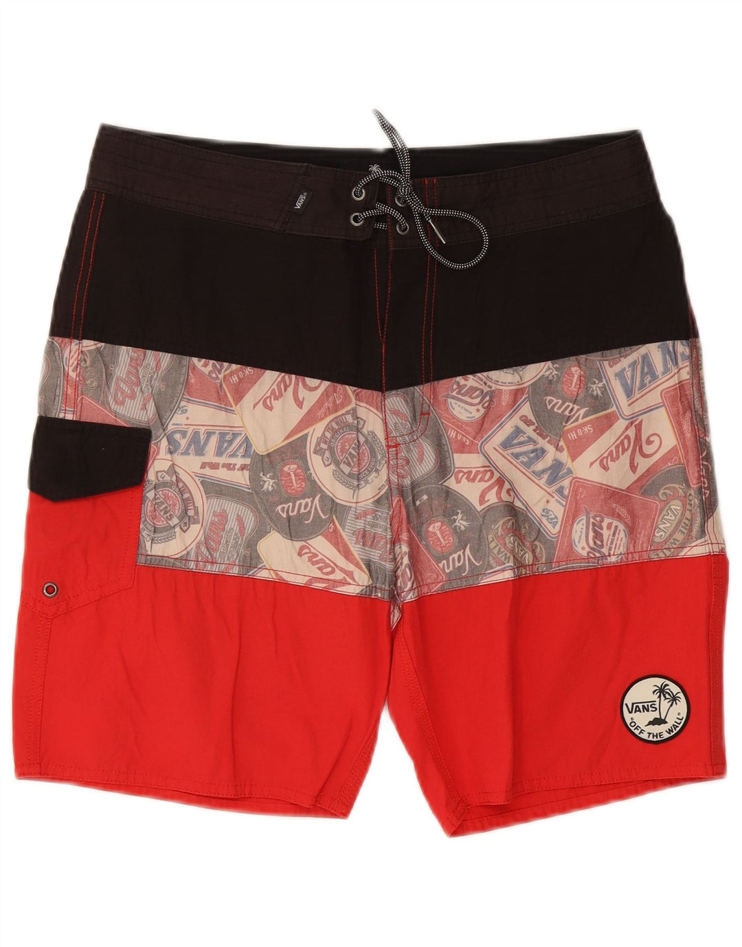 Shorts de natação masculino Vans Graphic médio multicolorido Colourblock
