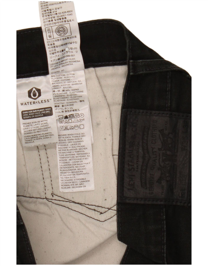 Jeans skinny masculino Levi's W36 L32 algodão preto