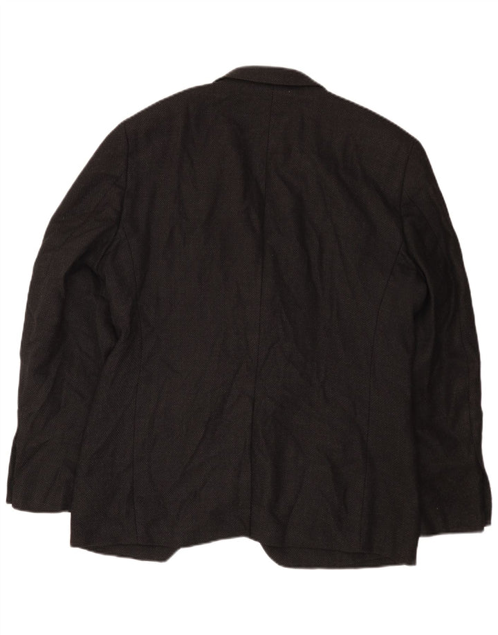 Jaqueta blazer masculina Dkny com 2 botões Reino Unido 38 lã preta média