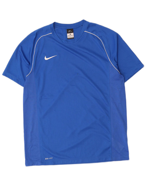 Camiseta Nike Masculina Dri Fit Top Grande Azul Poliéster