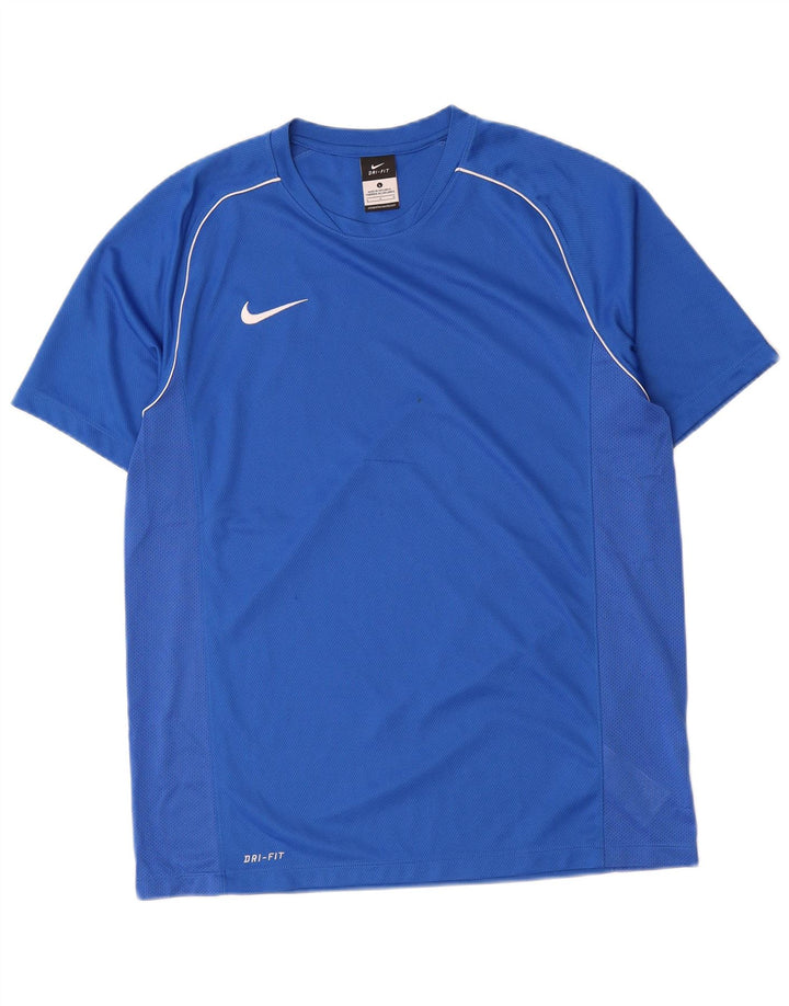 Camiseta Nike Masculina Dri Fit Top Grande Azul Poliéster