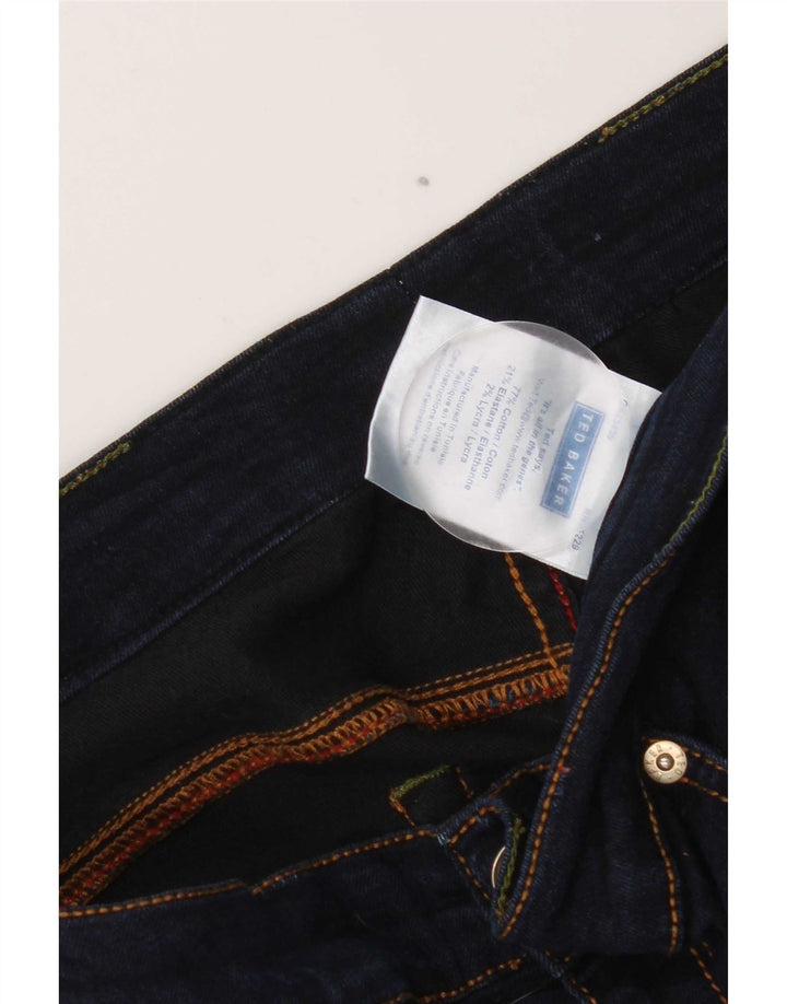 Jeans skinny feminino Ted Baker W32 L30 algodão azul marinho