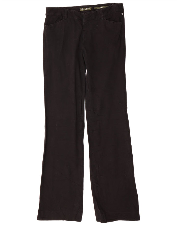 EDDIE BAUER Calça feminina casual Shaw Fit EUA 8 médio W32 L35 preta