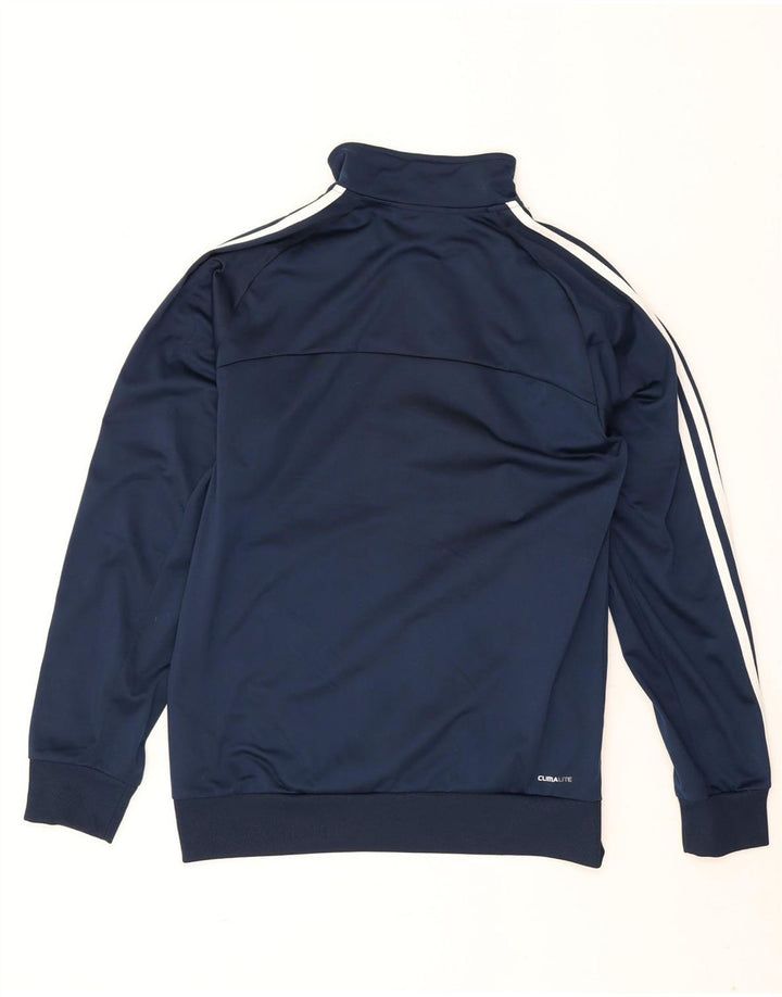 Adidas Mens Climalite Tracksuit Top Jacket UK 40/42 Médio Azul Marinho