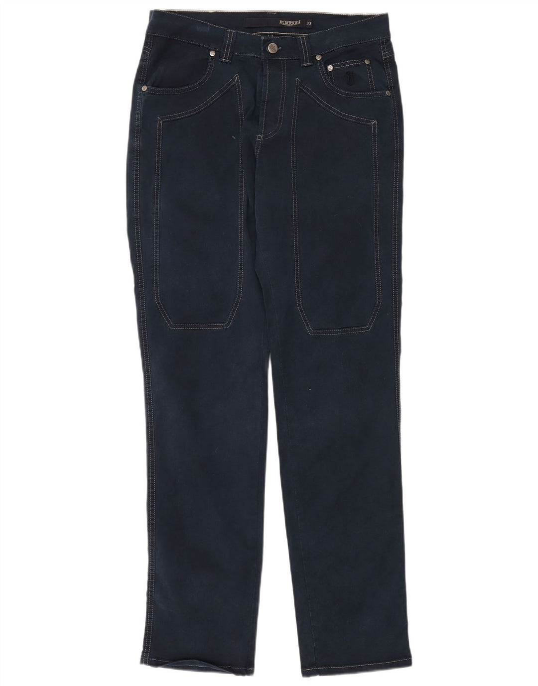 Jeans retos masculinos JECKERSON W33 L34 algodão azul