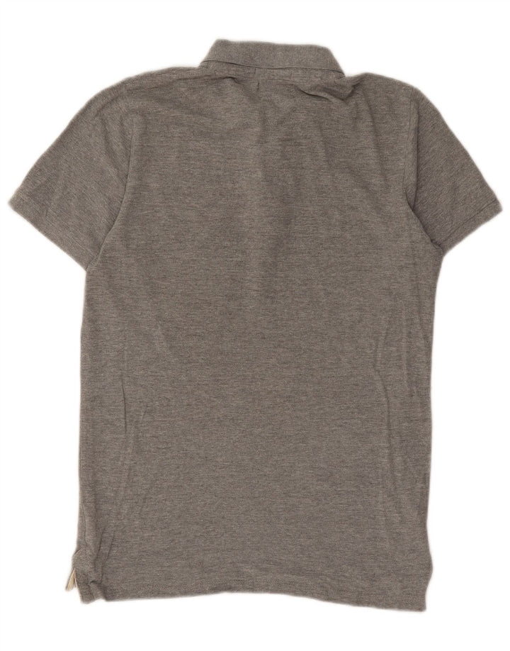 Camisa polo masculina Jack & Jones gráfica pequena cinza manchada