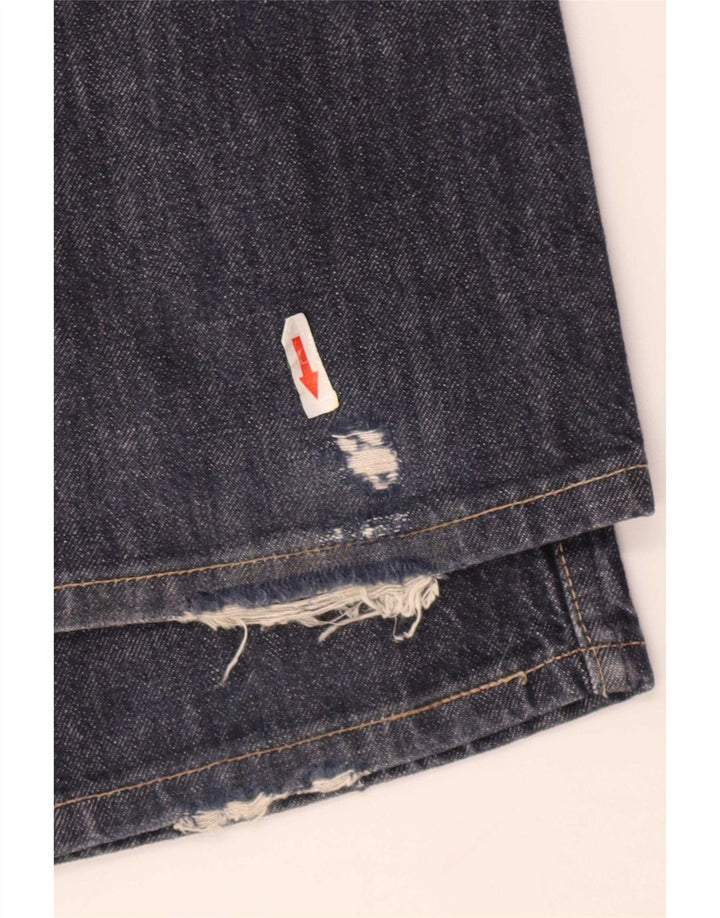 Levi's Masculino 507 Bootcut Jeans W32 L34 Azul Marinho Algodão