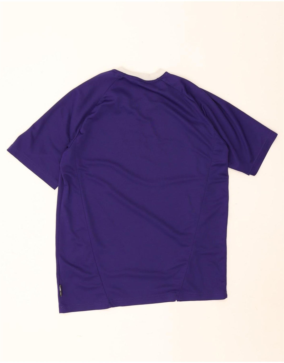 Adidas Mens Camiseta Top Pequeno Roxo Colorblock Poliéster