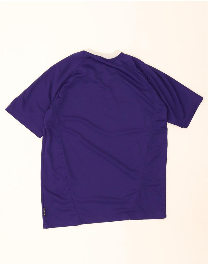 Adidas Mens Camiseta Top Pequeno Roxo Colorblock Poliéster