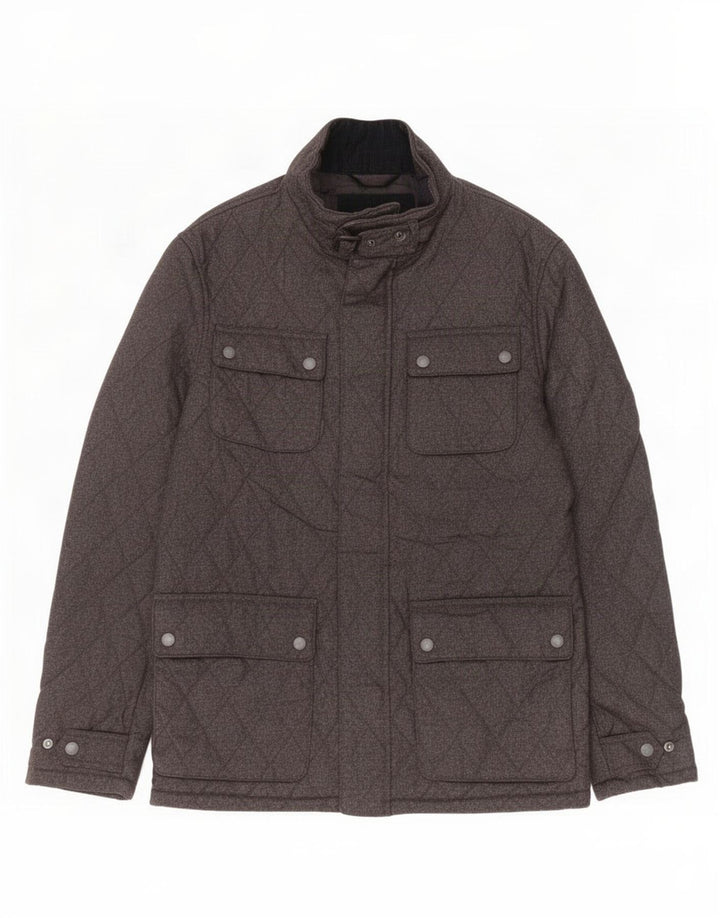 Jaqueta utilitária acolchoada masculina Marks & Spencer Blue Harbor Reino Unido 38 cinza médio
