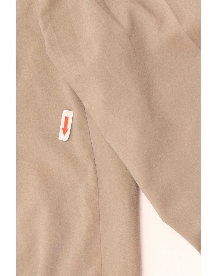 Zara Mens Pegged Suit Calças EU 38 Pequeno W30 L30 Cinza Poliéster