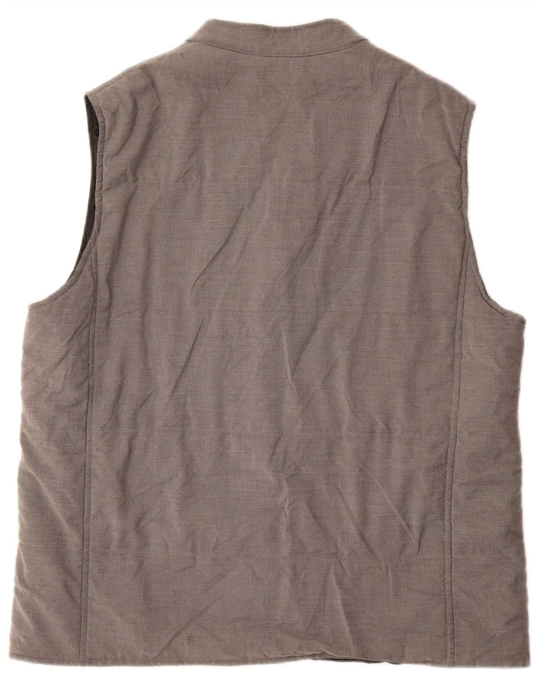 Colete acolchoado masculino Zara UK 42 XL cinza poliéster