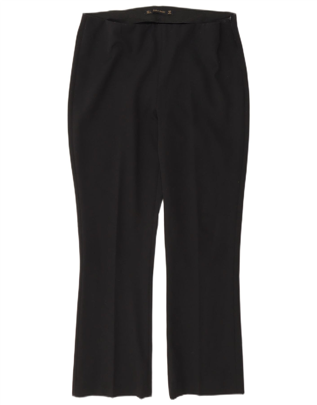 Zara Calça feminina casual regular grande W30 L27 preta
