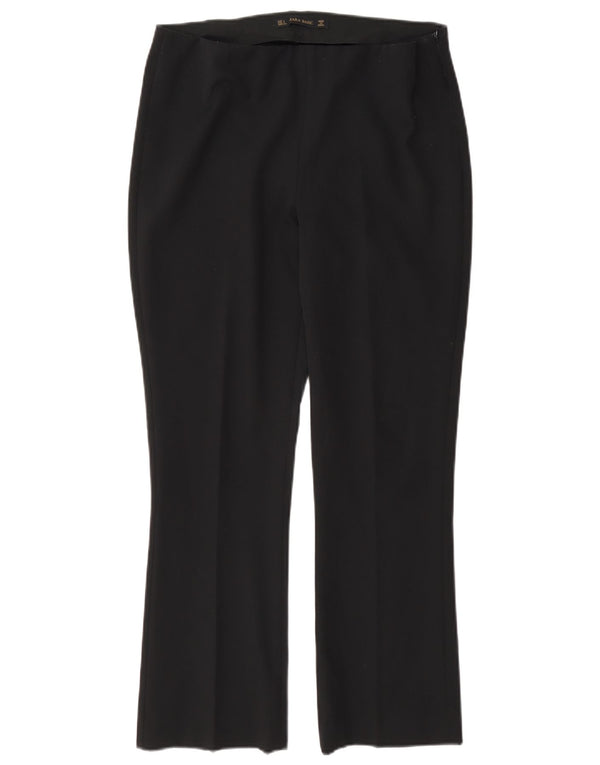 Zara Calça feminina casual regular grande W30 L27 preta