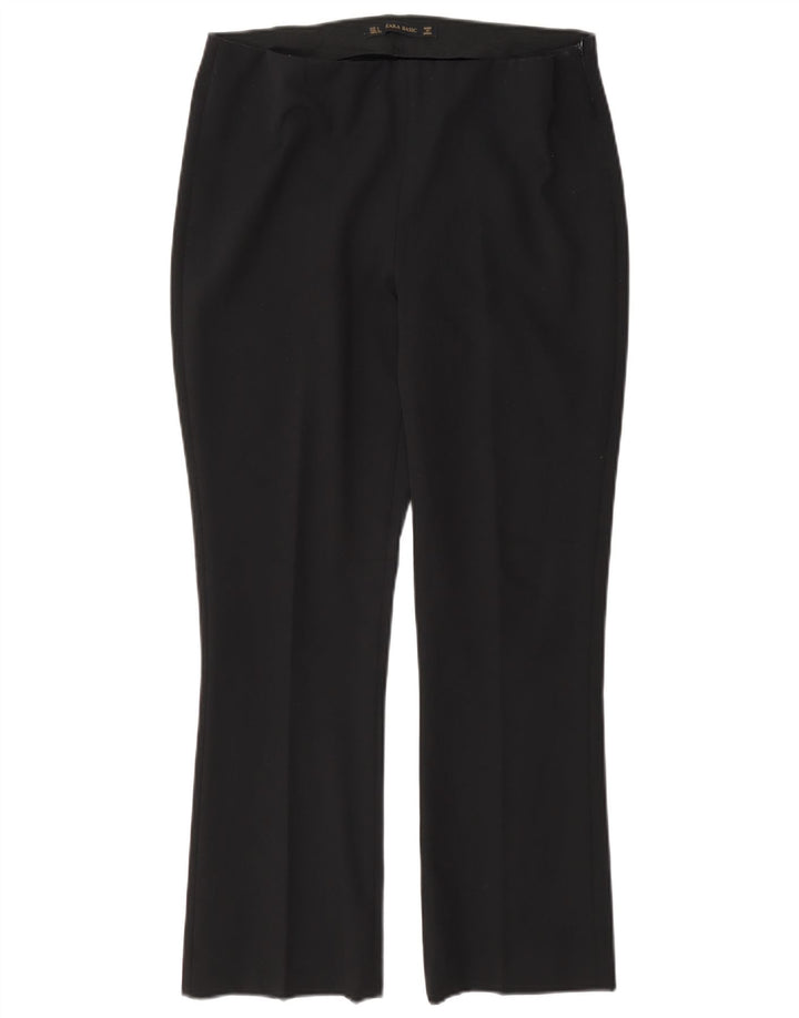 Zara Calça feminina casual regular grande W30 L27 preta