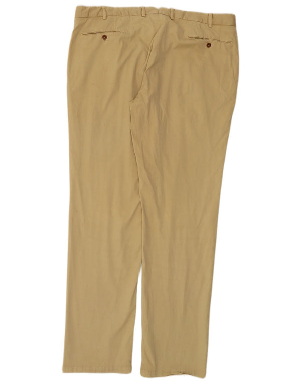 Calça masculina Polo Ralph Lauren de terno reto W40 L34 algodão bege