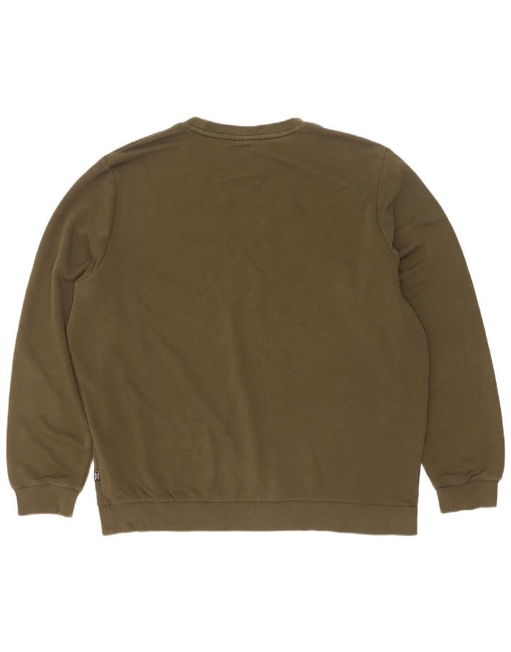 Puma Mens Moletom Jumper XL Algodão Cáqui
