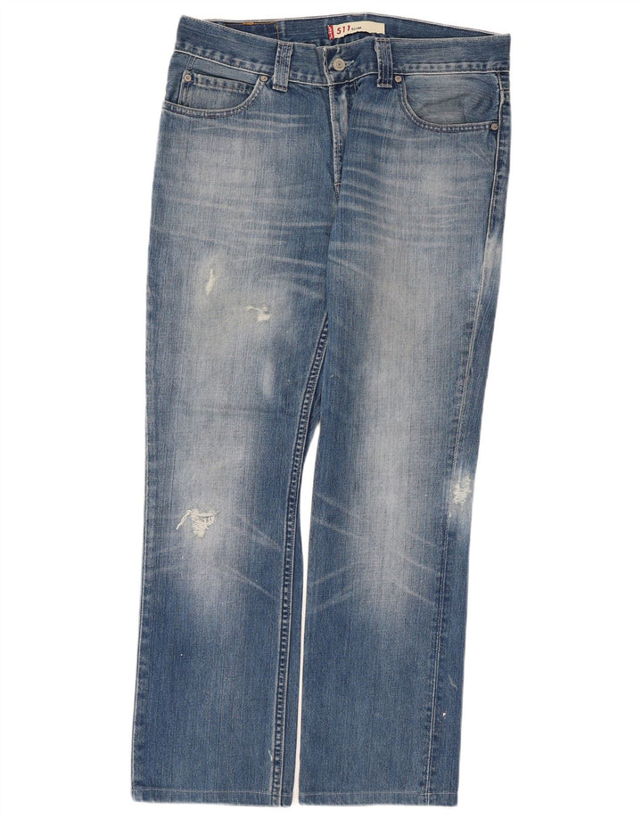 Calça Jeans Levis 511 Slim Masculina W36 L29 Azul Algodão