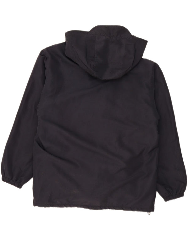 Kappa Mens Hooded Loose Fit Reversible Jacket UK 36 Small Navy Blue