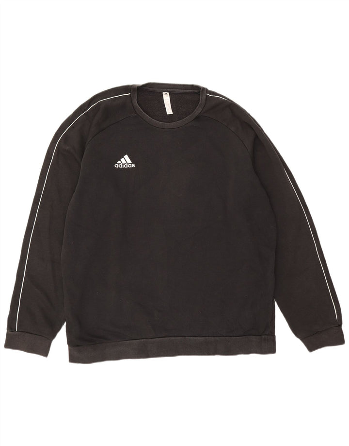 Adidas Mens Moletom Jumper XL Algodão Preto