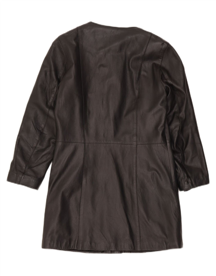 Casaco de couro feminino Zen IT 42 couro preto médio