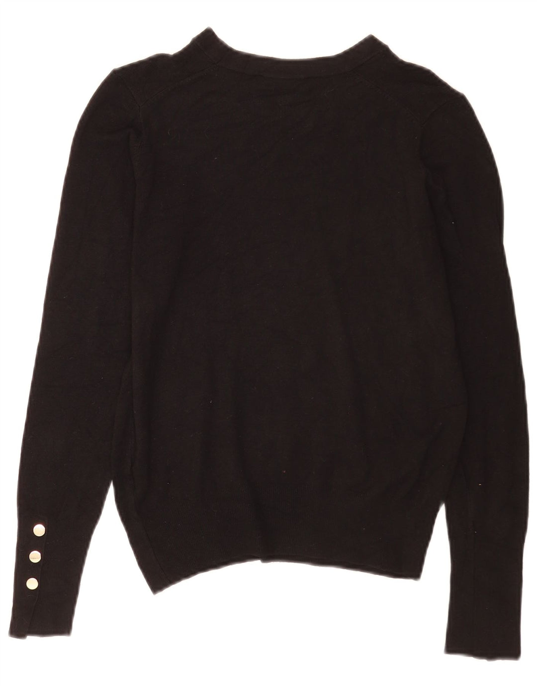 Suéter Zara feminino com gola canoa UK 12 médio preto