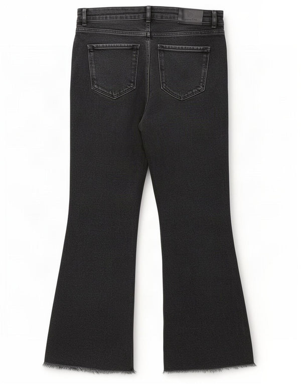 Calça jeans feminina Massimo Dutti EU 36 XS W26 L26 algodão preto