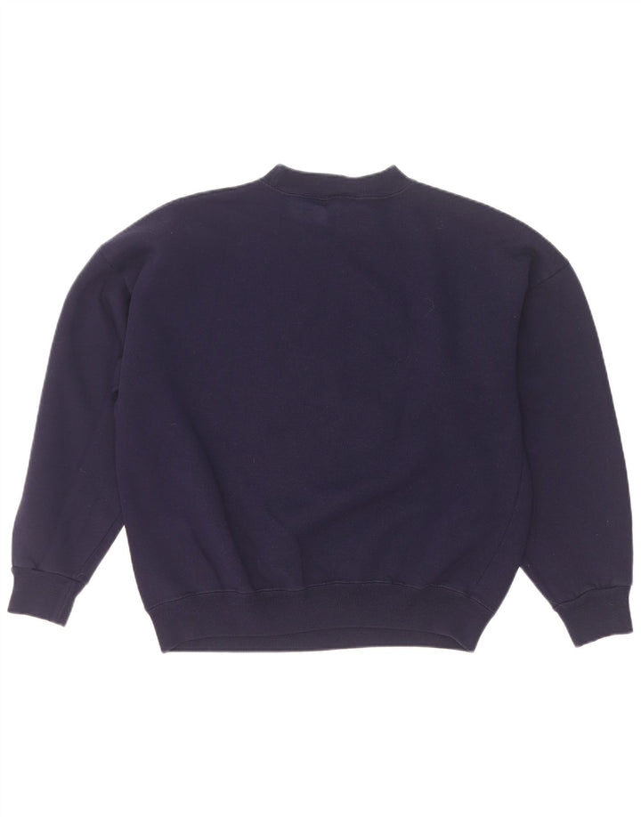 Acorn moletom feminino grande com estampa gráfica UK 10 pequeno azul marinho
