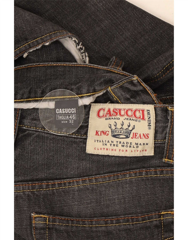 Casucci Mens Straight Jeans IT 46 Pequeno W32 L31 Algodão Preto