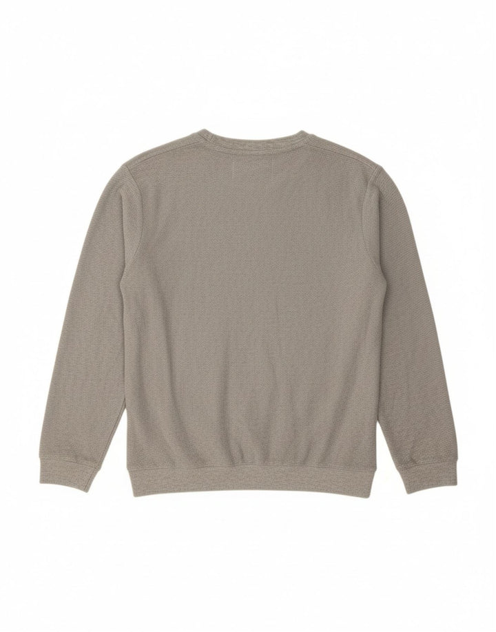 ZARA moletom masculino jumper médio cinza algodão