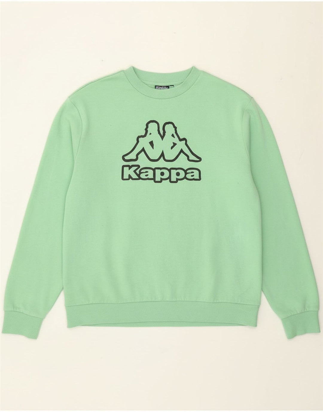 Kappa moletom gráfico masculino jumper 2XL algodão verde