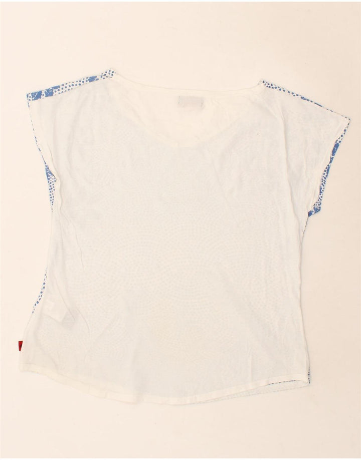 KAPPA Womens T-Shirt Top XL Blue Spotted Cotton Vintage Kappa and Second-Hand Kappa from Messina Hembry 