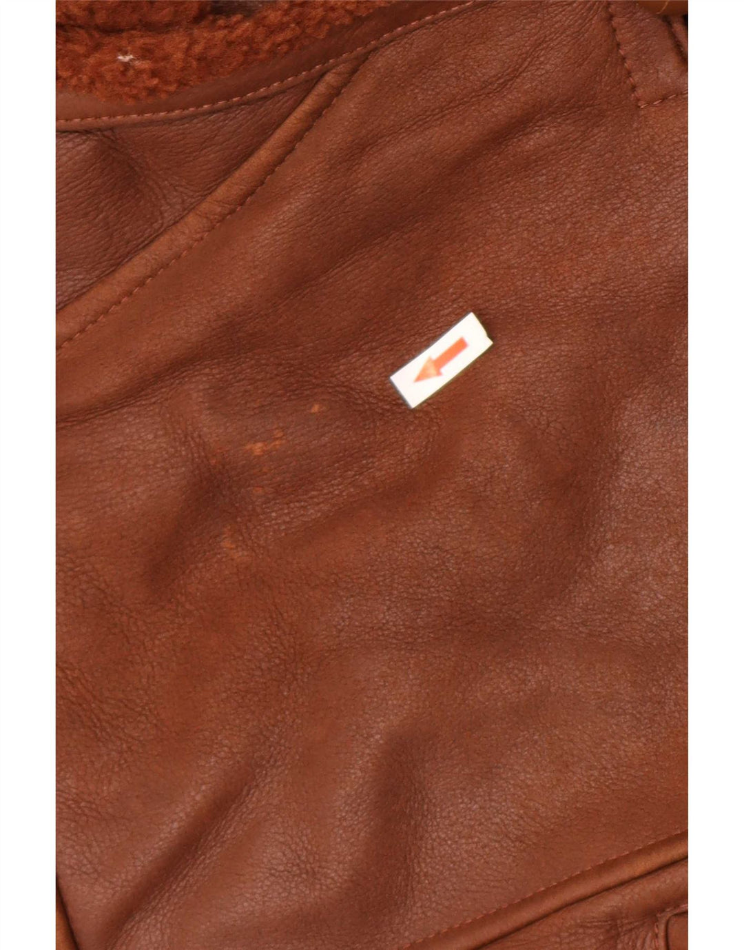 Jaqueta feminina vintage oversized shearling EU 42 grande marrom