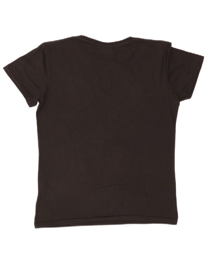 Camiseta masculina Lee com estampa gráfica grande de algodão preto