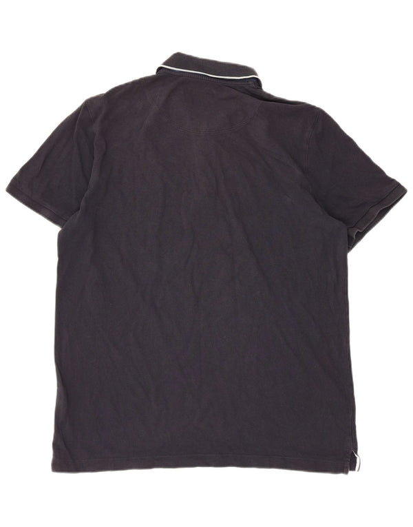 Camisa polo masculina Hugo Boss Regular Fit XL azul marinho algodão
