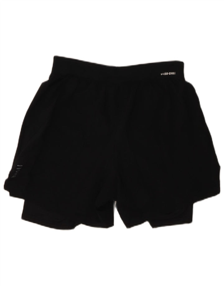 Shorts esportivos femininos UNDER ARMOUR UK 14 poliéster preto médio