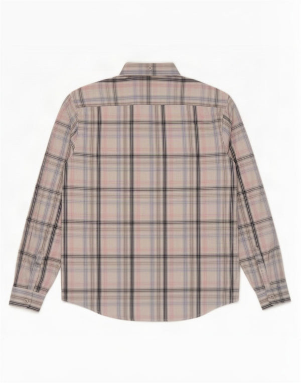 Camisa masculina Penguin Heritage Slim Fit grande xadrez multicolorida